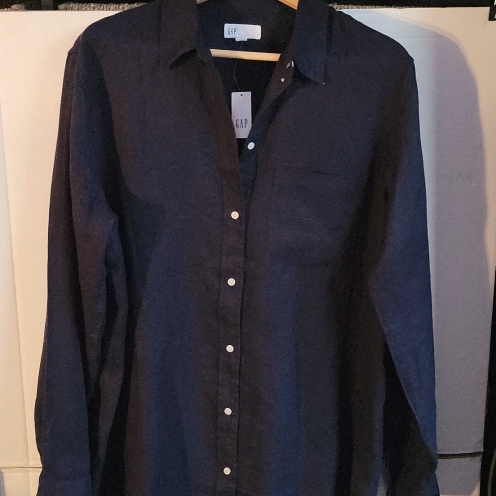 GAP Navy Blue XL Tall long sleeve Shirt
